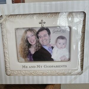 Godparents Frame Ceramic & Metal NIB